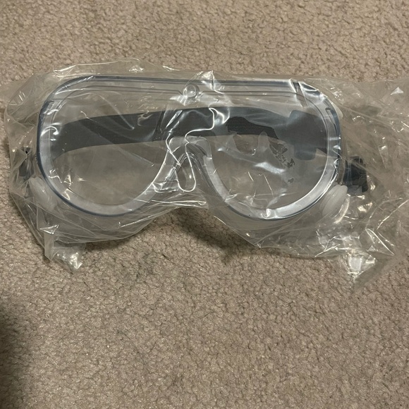 Other - Clear Protective Goggles with Black Trim